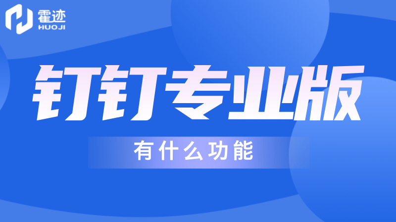 钉钉专业版有什么功能