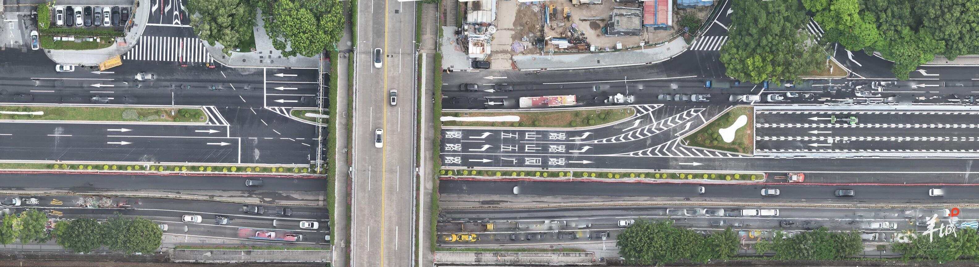 广州五山路与广园路立交工程通车试运行